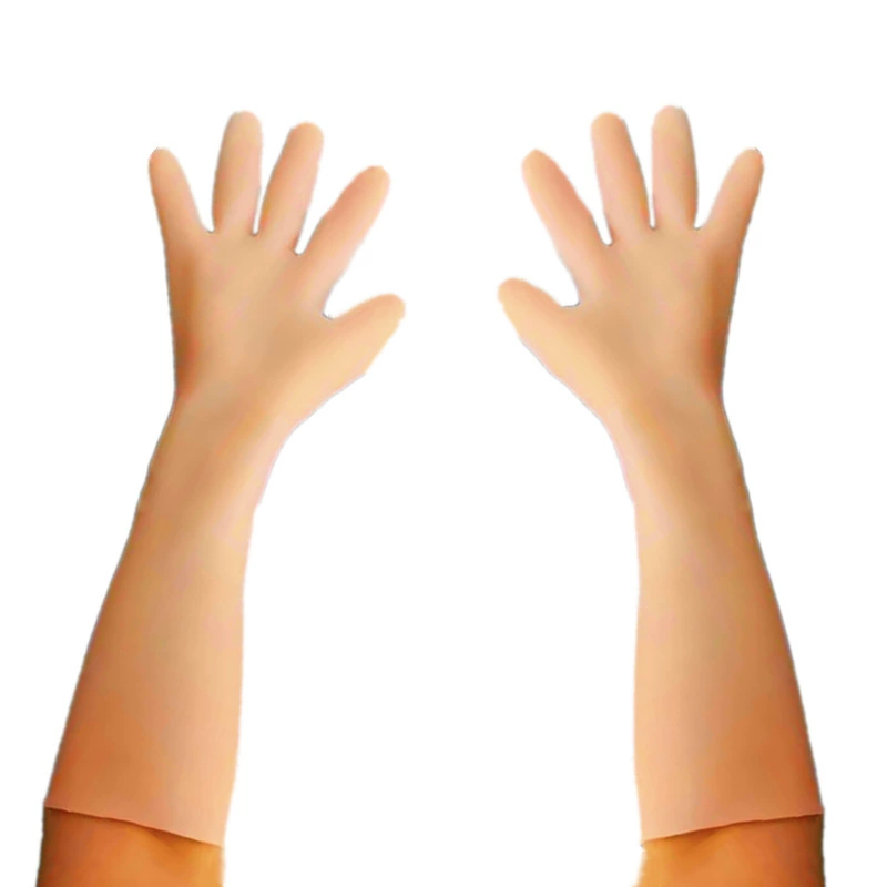 Long elastic silicone gloves