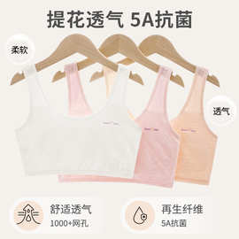 女孩发育期少女文胸无钢圈抹胸批发青春期女童背心学生内衣少女款