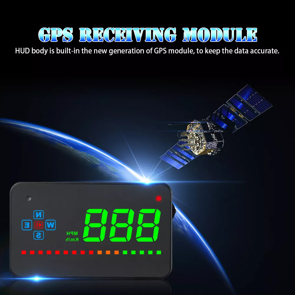 A2 3.5inch Gps Car Hud Head-Up Display Car Head-Up Display Speedometer Projector