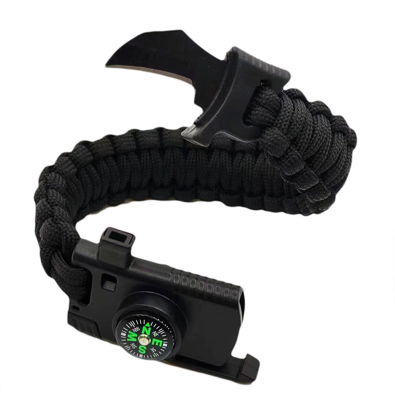 Multifunctional hand rope camping survival outdoor adventure emergency bracelet bracelet umbrella rope bracelet knife outdoor fire knife