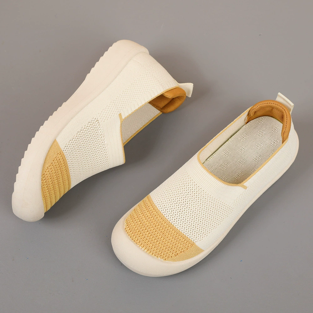 Летние сетчатые старые пекинские тканевые туфли для женщин, сетчатые туфли, полые, дышащие, легкие туфли для мам, женские туфли-рыбаки без шнуровки на мягкой подошве