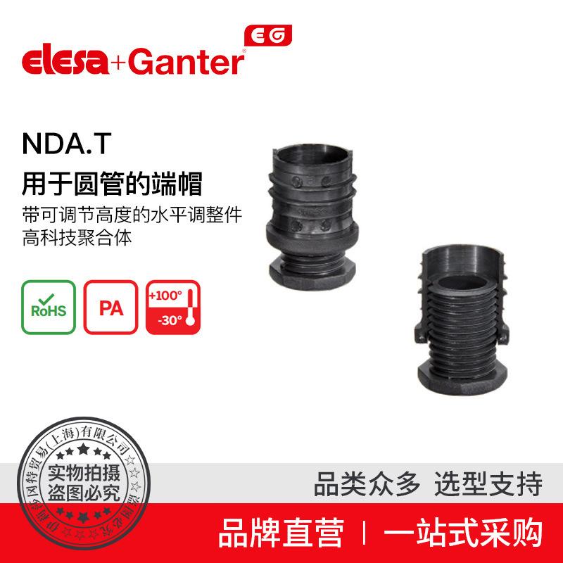 Elesa Ganter伊莉莎冈特 NDA.T 用于圆管的端帽高科技聚