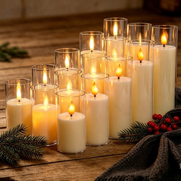 Cross-border LED electronic candle light remote control simulation…