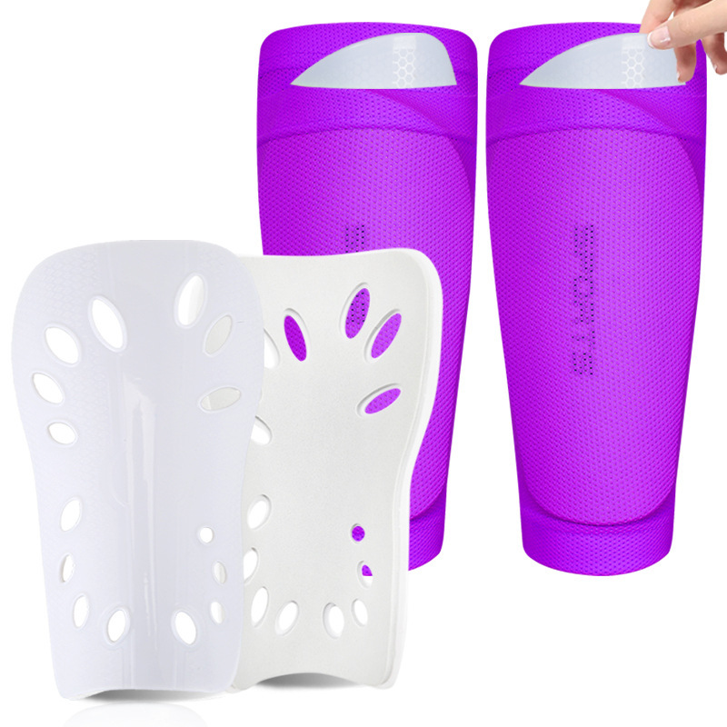 보라색 양말 + 보라색 정강이 방패