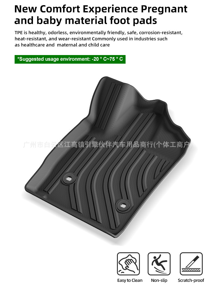 Suitable for 19-23 Toyota Velfire right-hand drive cars, eco-friendly TPE floor mats, cross-border
