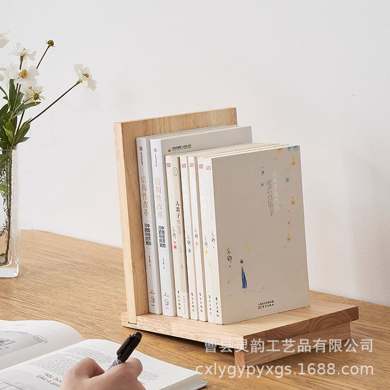 Libro simple creativo para niños al por mayor de madera color madera estantería estantería estantería estantería simple de escritorio