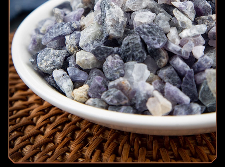 Purple Fluorite Zi Shi Ying Raw Mineral Herb 500g Dried Loose Bulk for Traditional Decoction Use specifications