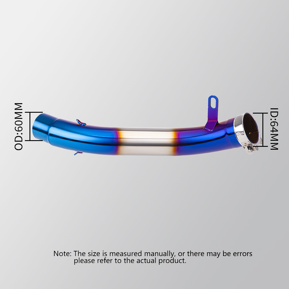Motorcycle locomotive exhaust pipe modification CBR650R 650F stainless steel middle section 14-20 years non-destructive installation