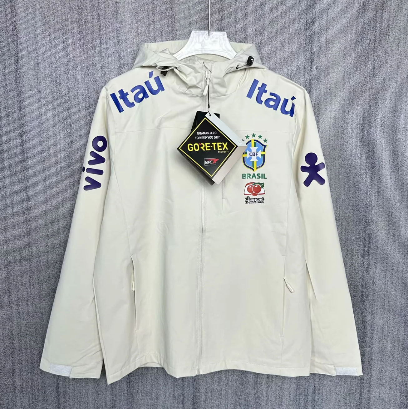 Other Brasil CBF National Team Windbreaker Jacket Gore-Tex Off White
