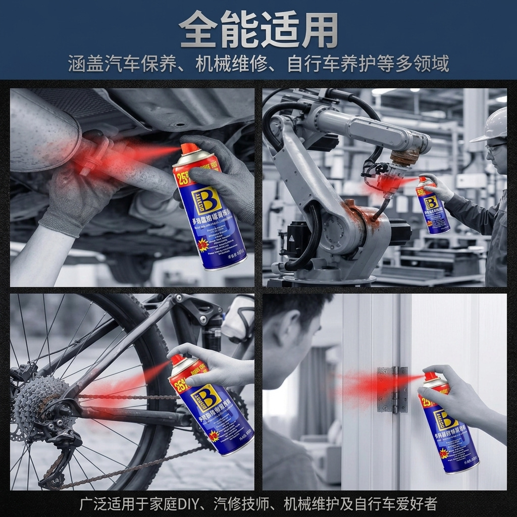 Wholesale Bolt Loosening Rust Remover, Chassis Screw Lubricant, Anti-Rust Spray, Wheel Hub Metal Rust Stain Removal and Maintenance Agent