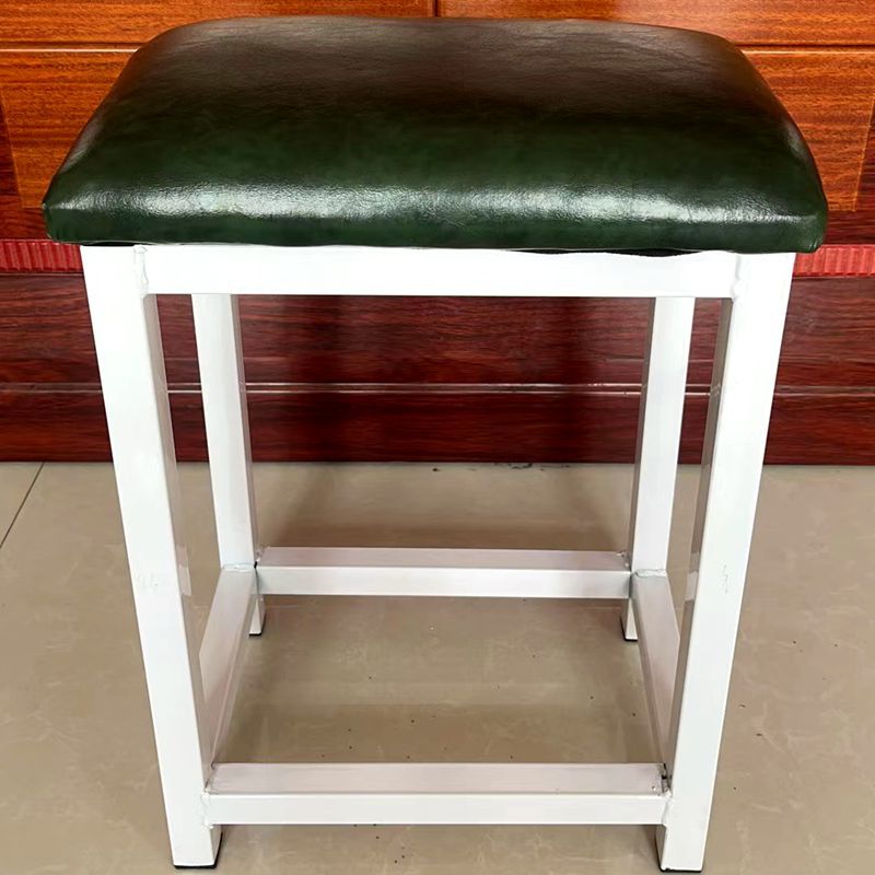 Taburete de taller al por mayor, línea de montaje de fábrica, taburete de trabajo, taburete cuadrado pequeño de acero y madera, taburete de hierro de comida rápida, oro de entrenamiento