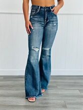 B 76555 Vintage Blue Flared Jeans ��������ţ�п� �羳ŷ����