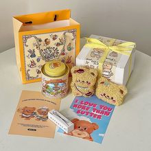 网红爆款黄油小熊香薰蜡烛生日礼物女生送闺蜜礼盒女朋友礼品套装