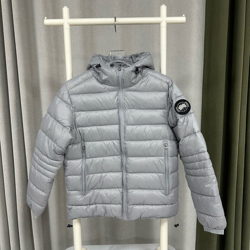 跨境外贸大鹅棉服男女同款保暖纯色连帽徽标棉服Cypress系列外套|undefined