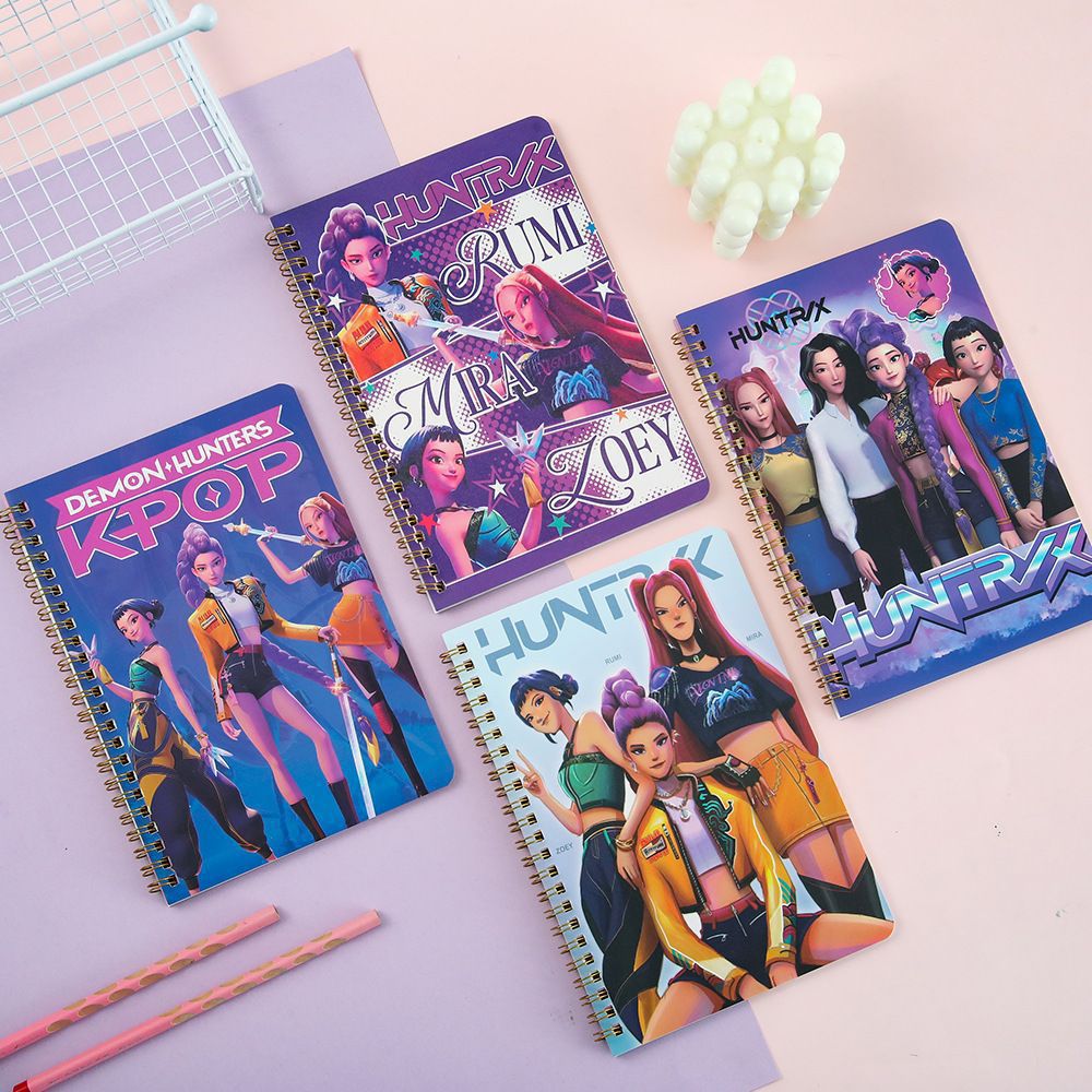 Comercio exterior venta caliente KPOP caza de brujas A5 bobina de dibujos animados estudiantes cepillo cómodo suave cuaderno de mano