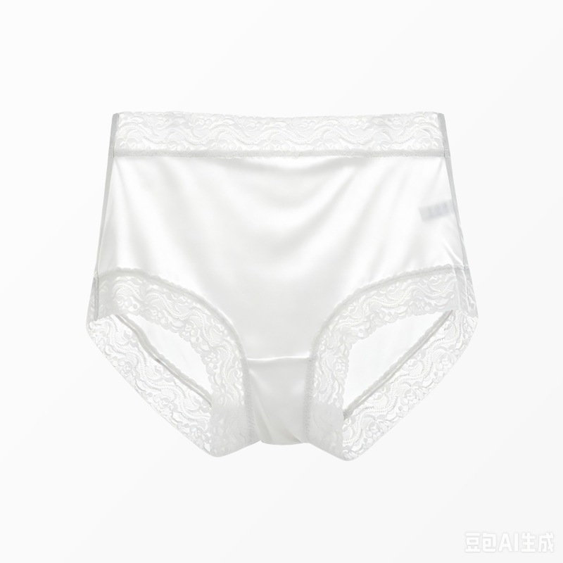 Summer Knitted Silk Women's Underwear Women's Silk Traceless Sexy Mid-Waist plus size Lace Boxers Underwear