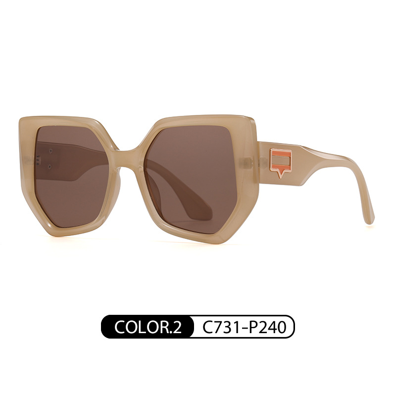 En stock nuevas gafas de sol de moda de las mujeres marca de moda gafas de sol polarizadas a prueba de rayos UV ultra-luz TR7565 gafas de sol al por mayor
