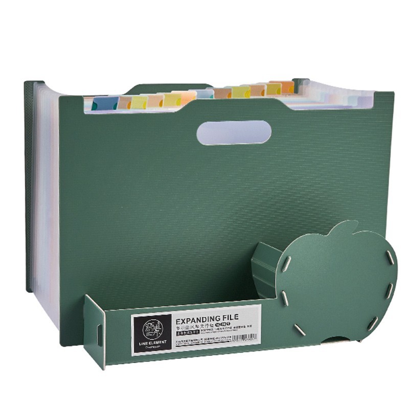 Carpeta de paquete de órgano A4 carpeta de papel de prueba multicapa bolsa de almacenamiento libro de datos de clasificación de archivos de archivo