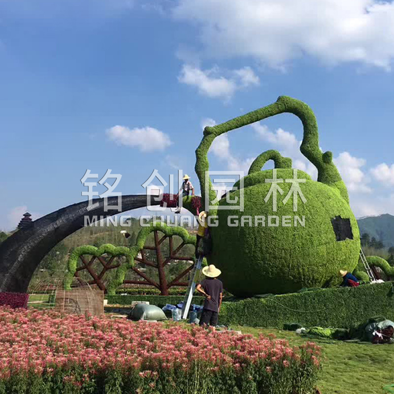 Artificial verde tallado arte escultura animal verde talla nacional día verde tallado al aire libre jardín paisaje diseño fabricante