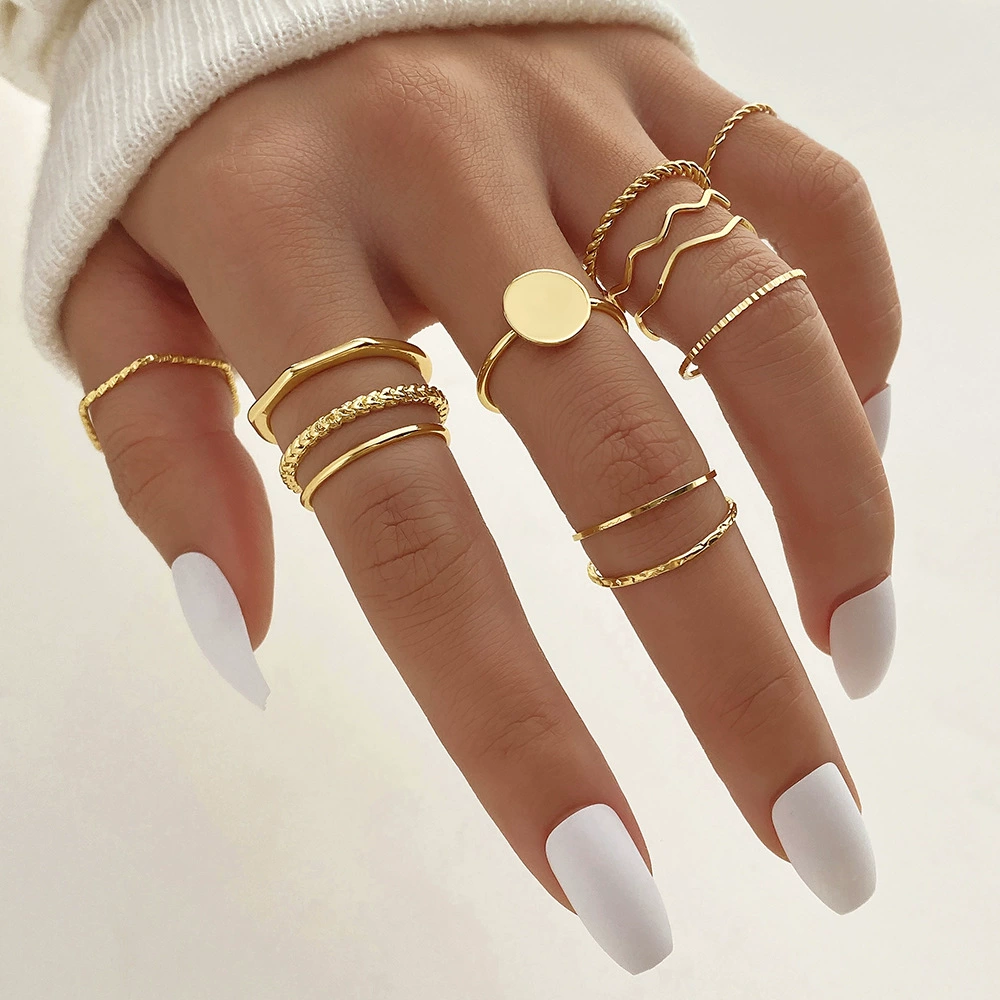 (Cross-border trading), multi-joint ring, set pearl solar-powered, 23 pieces