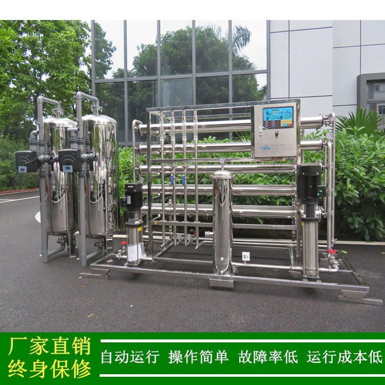 绿健制药厂用纯化水系统2000L/H二级反渗透纯化水设备不锈钢304