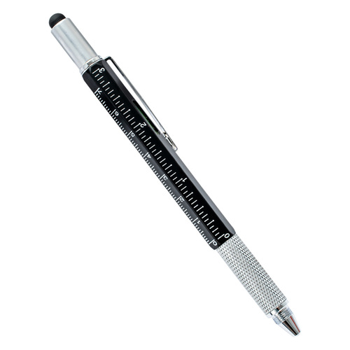 Multifunctional tool pen six-in-one level scale touch screen pen one-word cross double-headed screwdriver ballpoint pen