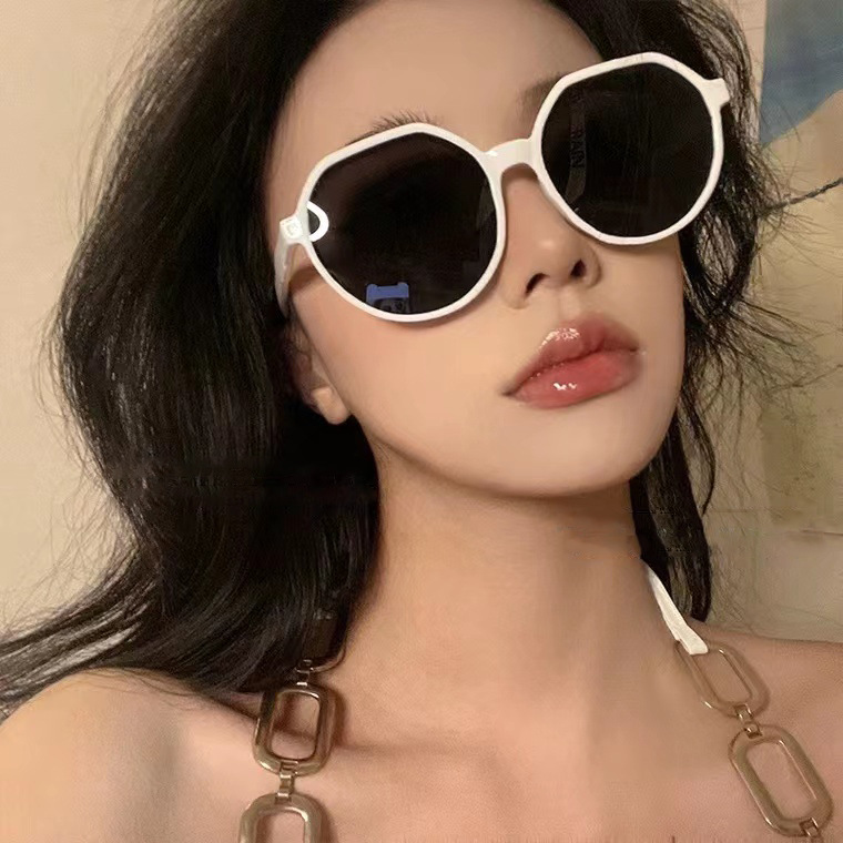 Nuevas gafas de sol de estilo coreano de moda gafas de sol de marco redondo personalizado ins