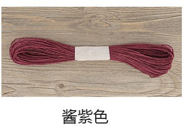 カラーラフィア二重糸ソフトクリエイティブ薄紙ロープ絵画幼稚園手作り織り包装 28 色各 30m|undefined