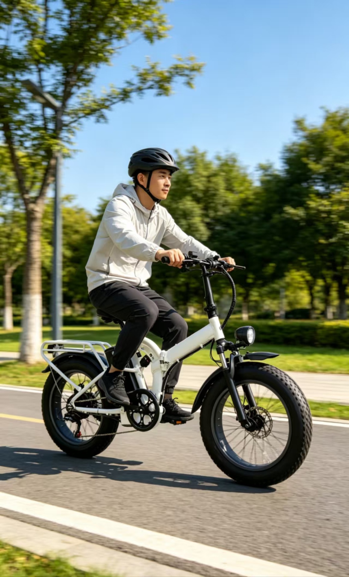 20inch Lithium Battery Folding Electric Bicycle Cross-Border Foreign Trade Snow Electric Bike Bicycle Export Manufacturer