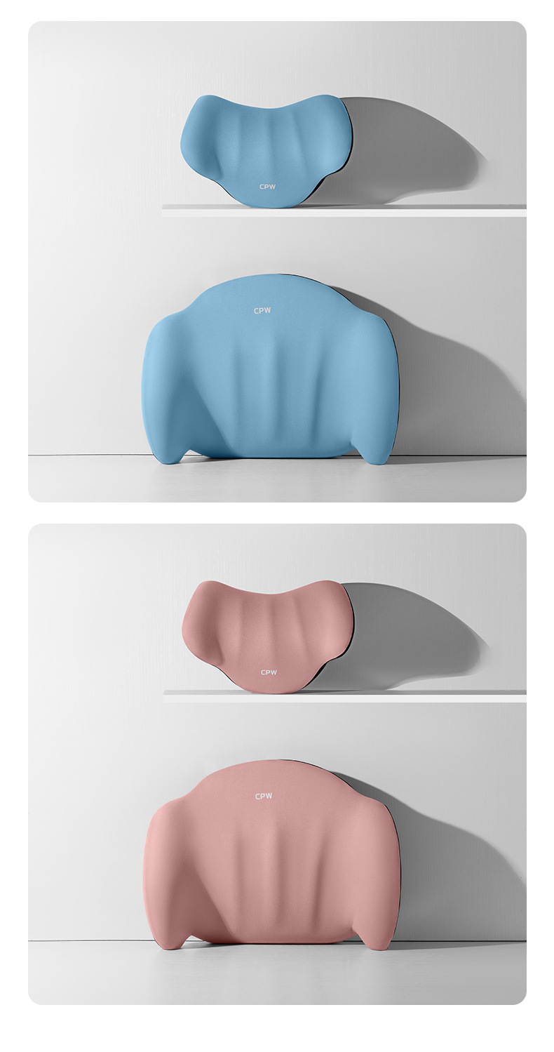 Car Headrest Electric Massage Neck Pillow Cushion Waist Cushion Car Backrest Driving Waist Protection Artifact Headrest