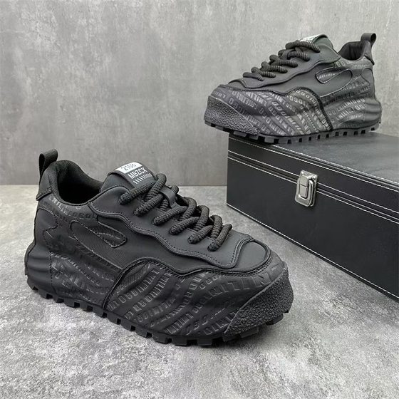 Cross-border plus size 48 Explosions 2025 New Men's Shoes Spring and Autumn All-match Sports Leisure Inner Height Thick-soled Torre Shoes