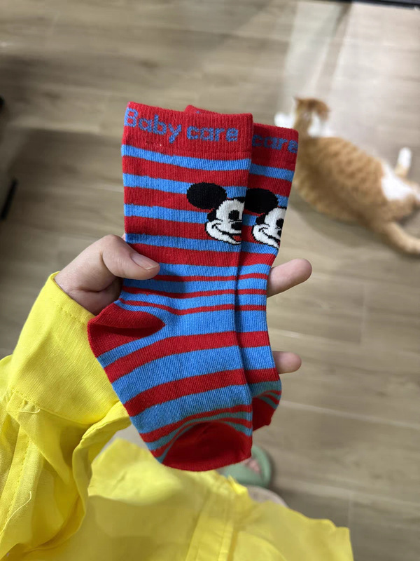子供用ミッキーソックスインスタイルチューブソックス秋と冬の漫画綿の靴下新しい吸湿発散性綿の子供の靴下トレンディな靴下|undefined