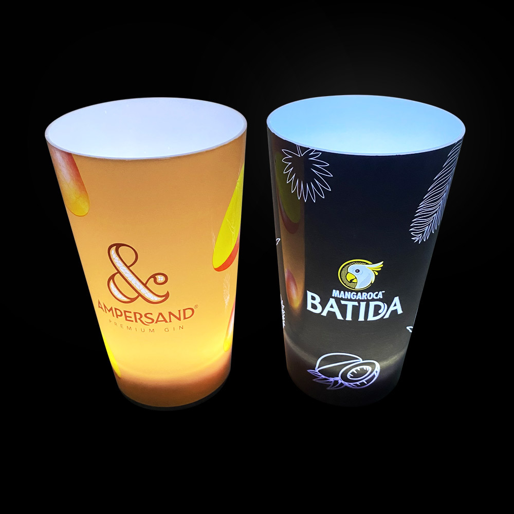 Fabricante LED taza luminosa de agua de inducción luminosa taza de agua bar cerveza taza de regalo atmósfera taza de bebida de plástico