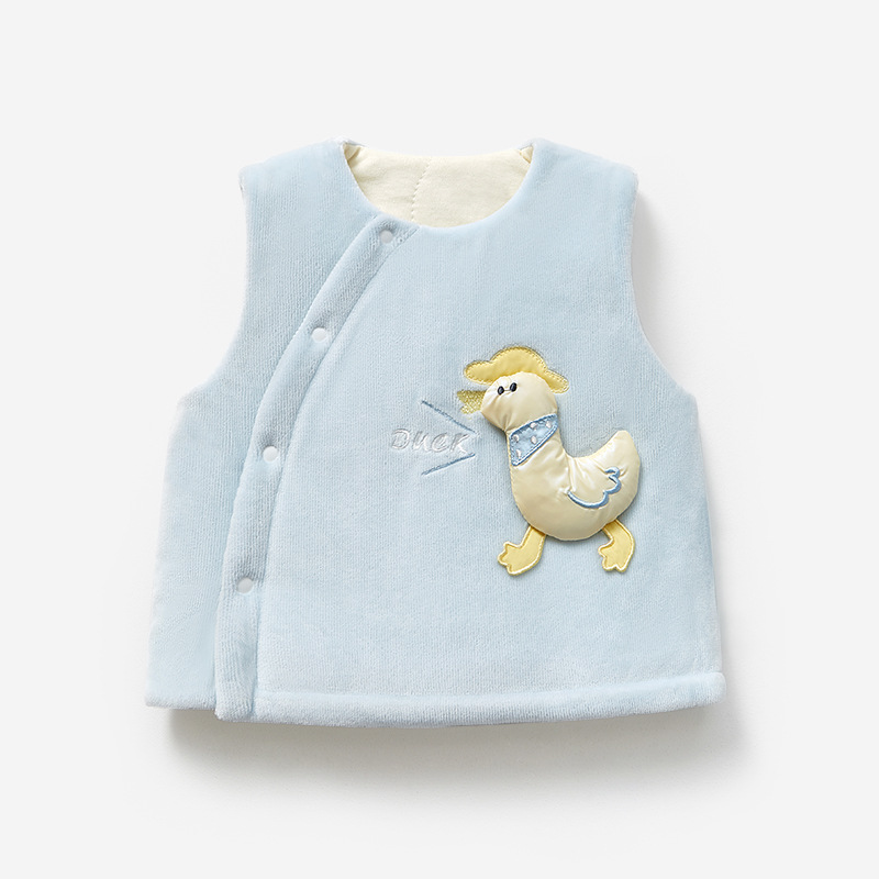 Bebé Chaleco de otoño e invierno los niños acolchado cálido algodón grueso niños y niñas ropa de invierno chaleco exterior chaleco del bebé image 7