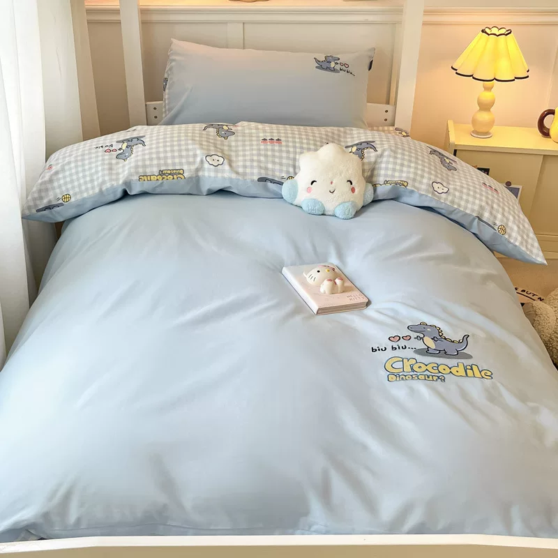Children's cartoon set, cute bedspread for students, 3 piece set, bedding