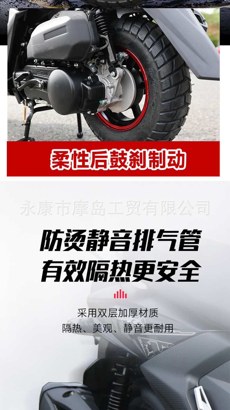 Luba Efi Air-Cooled 150Cc Pedal Adult Motorcycle Brand New Fuel Vehicle Personalized for Work Clothing and Transportation