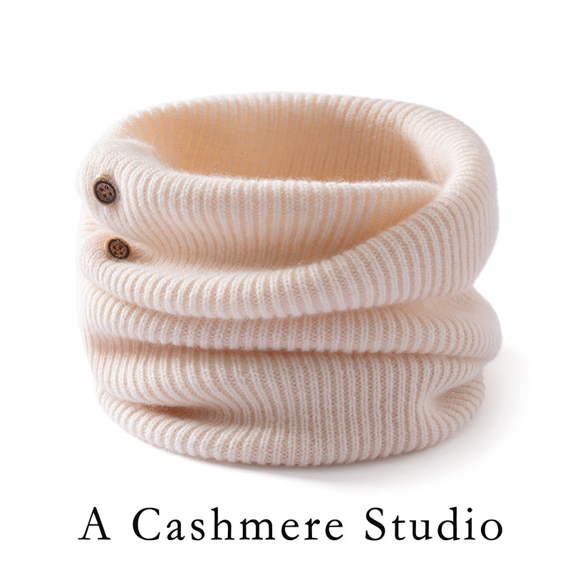 First-line cashmere 2026 autumn/winter new women's warm scarf, striped neck warmer, knitted neck wrap
