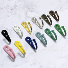 42*30双孔放眼衣钩锌合金仿古挂钩单钩挂衣钩衣帽钩轻型挂钩壁钩