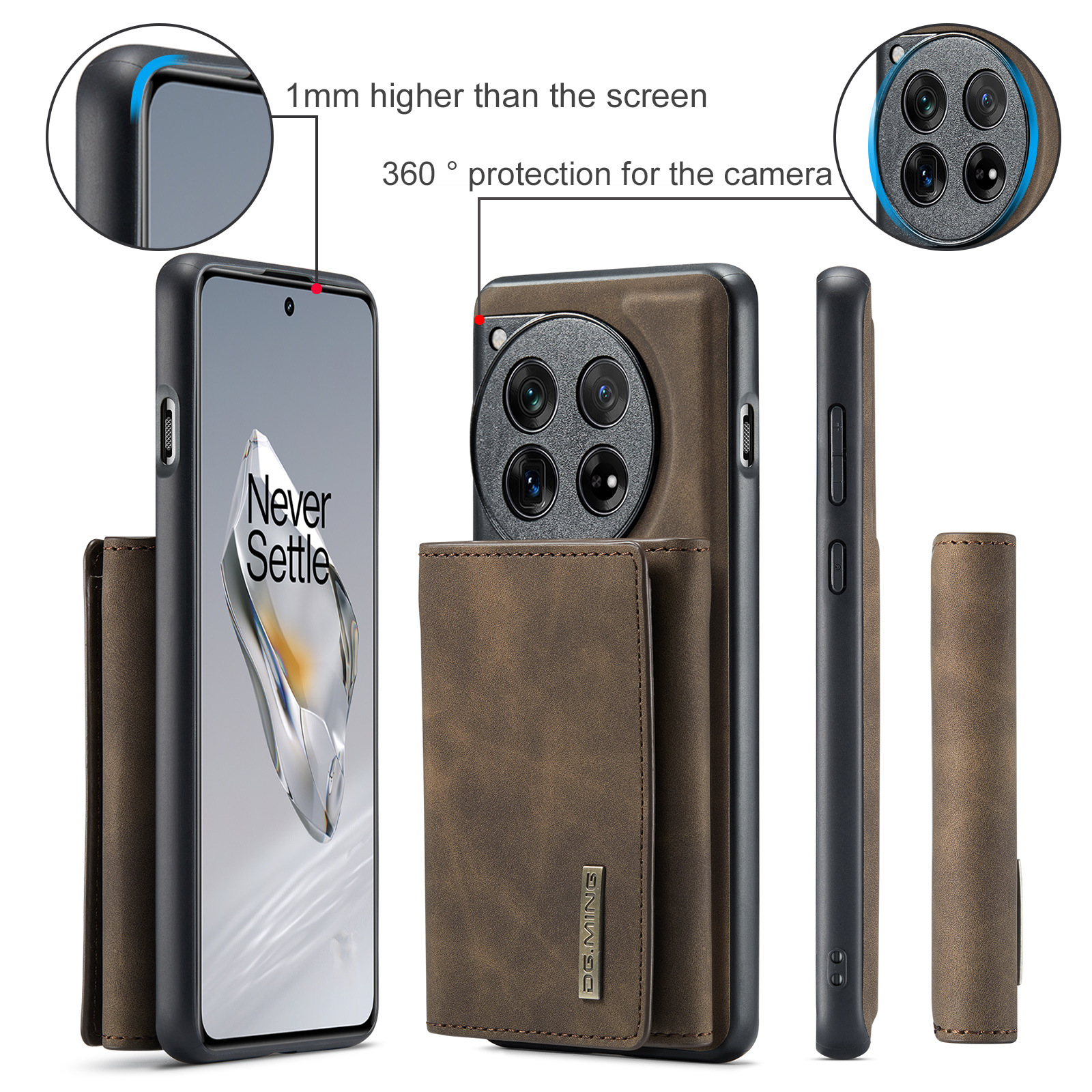 M1 per One Plus one plus 12 portafoglio multifunzionale custodia protettiva in pelle one plus 1 12 custodia magnetica per telefono_voghion.com