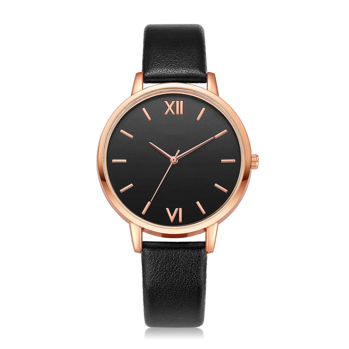 ins new minimalist watch set quartz watch trend pu strap ladies watch strap bracelet set_voghion.com