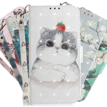 适用Infinix NOTE 4OPRO印花彩绘3D手机皮套Smart7HD卡通插卡钱包