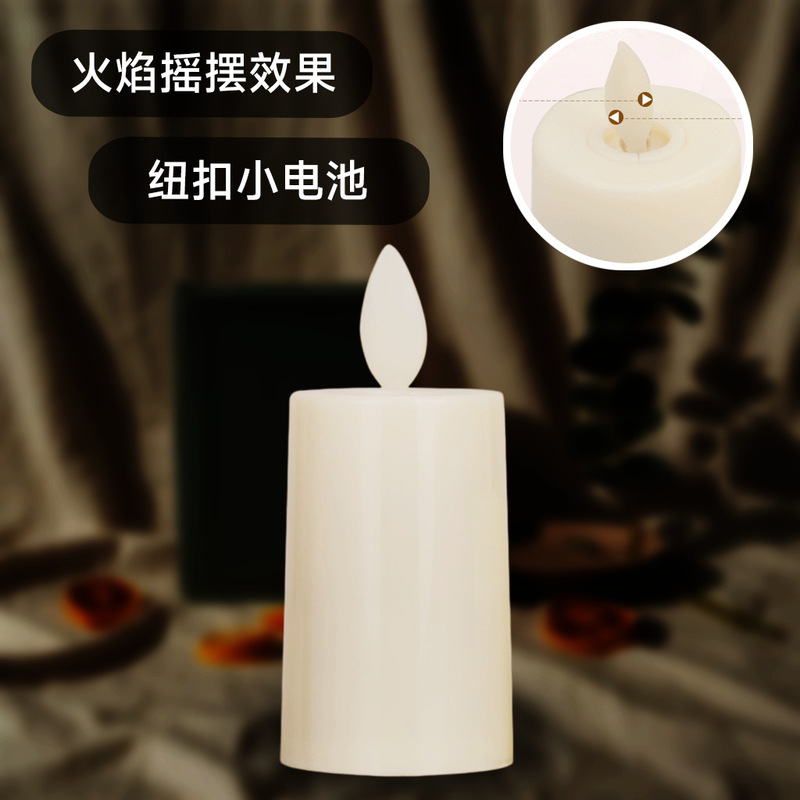 欧美跨境热销led电子蜡烛灯遥控磁吸充电圣诞装饰品摆件氛围灯|undefined