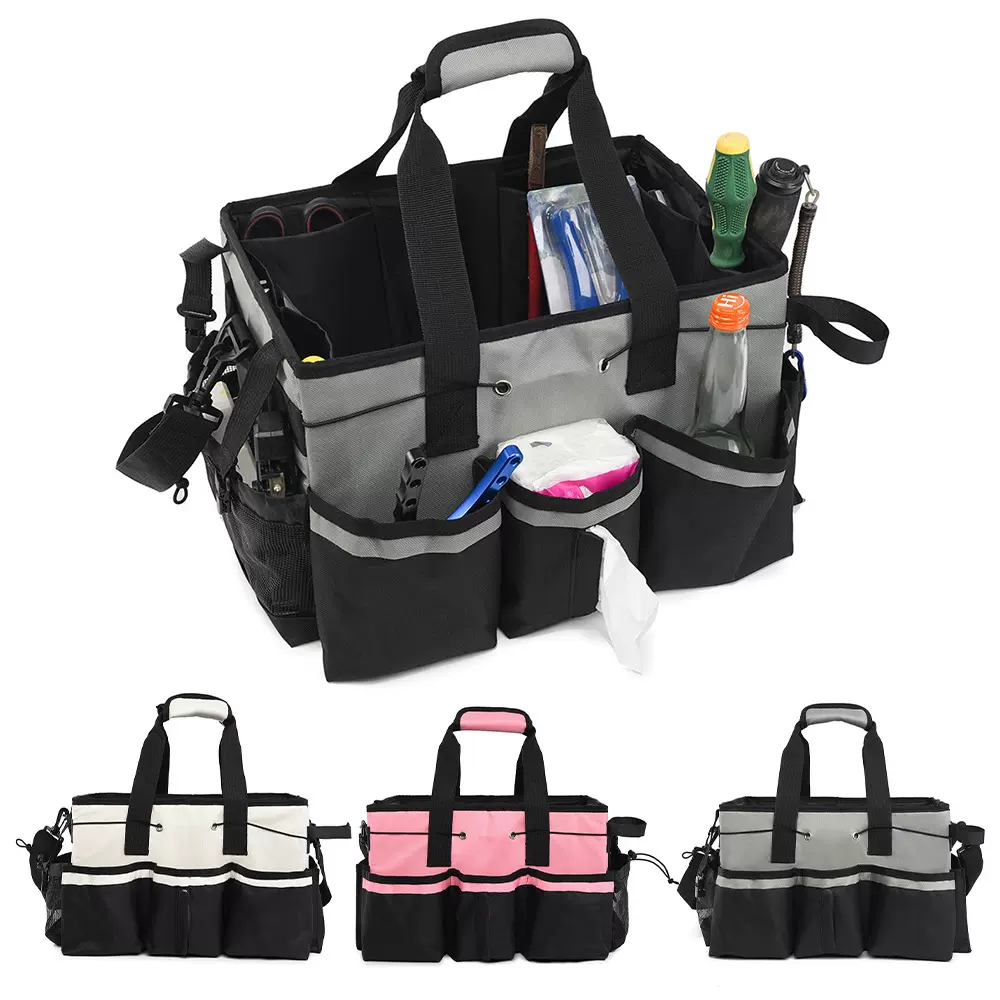 跨境直销新款大容量清洁用品收纳包手提款多功能五金收纳工具包