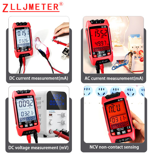 Digital high-precision intelligent anti-burn multimeter fully automatic electric meter repair electrician special small portable multimeter