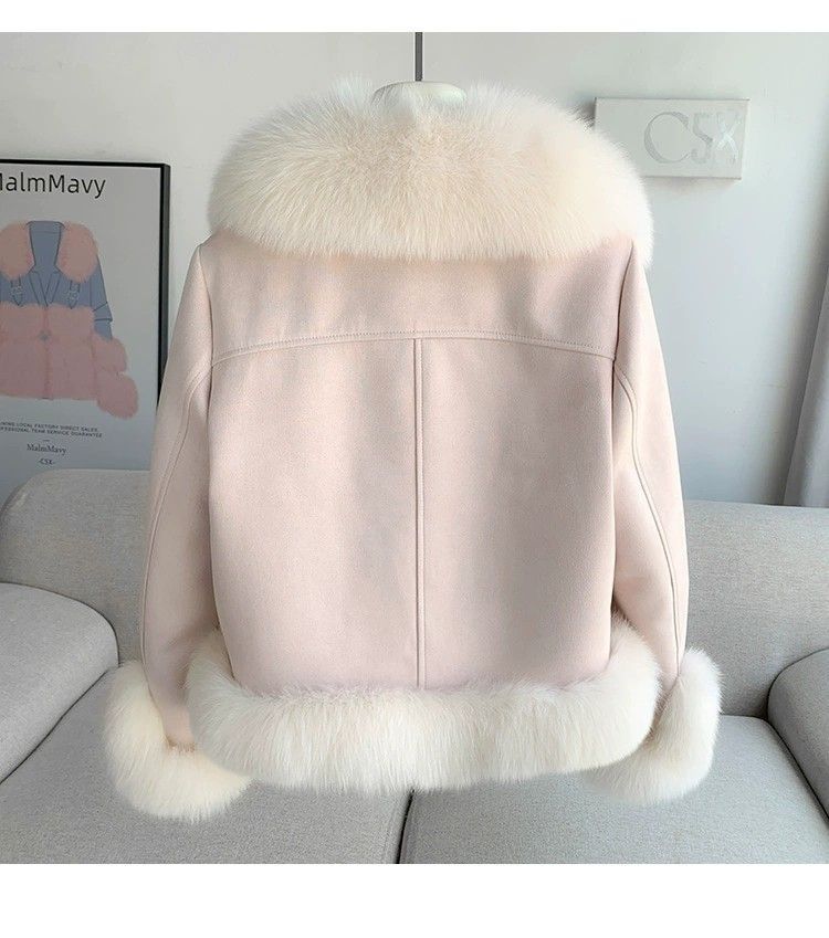 Damenbekleidung Winter New Temperament Pelzmantel Damen Schlanke warme Jacke Jacke Großer Pelzkragen Top Junger Stil_voghion.com