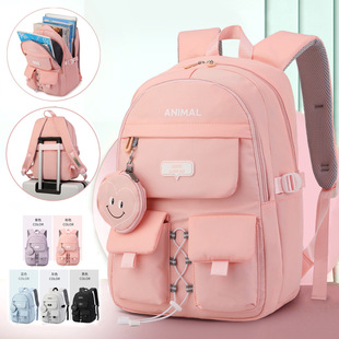 2023 New High School Student College Student Schoolbag Middle School Student Ins High Quality Girls Preppy Style Backpack Cross-Border
