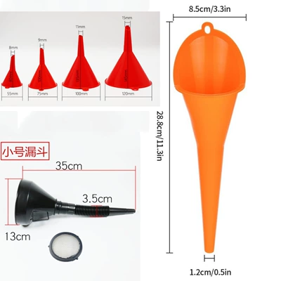 Gasoline Plastic Long Mouth Funnel, Qaz doldurma tapançaları