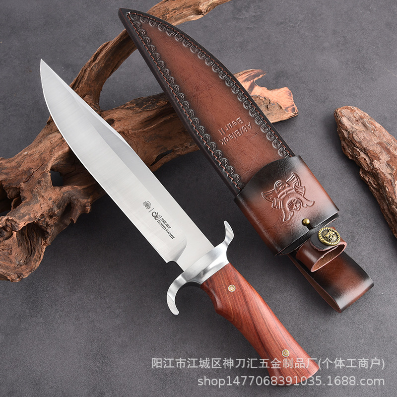 新しい国境を越えた輸出ホット販売キール一体型ボーイアウトドアストレートナイフアウトドアキャンプサバイバルポータブル戦術ストレートナイフ|undefined