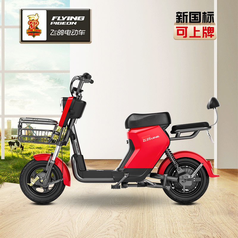 Flying Pigeon fengtu nueva bicicleta eléctrica estándar nacional de larga distancia corriendo King motocicleta eléctrica pequeña batería coche eléctrico de dos ruedas