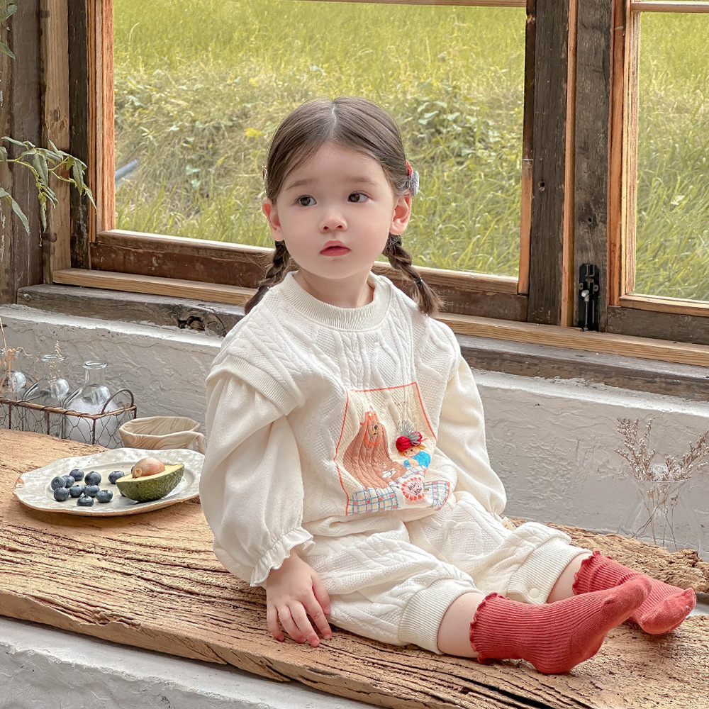 Ropa de bebé, otoño, una pieza, rombo retro, traje de escalada de manga larga, lindo y súper lindo, mameluco para bebés